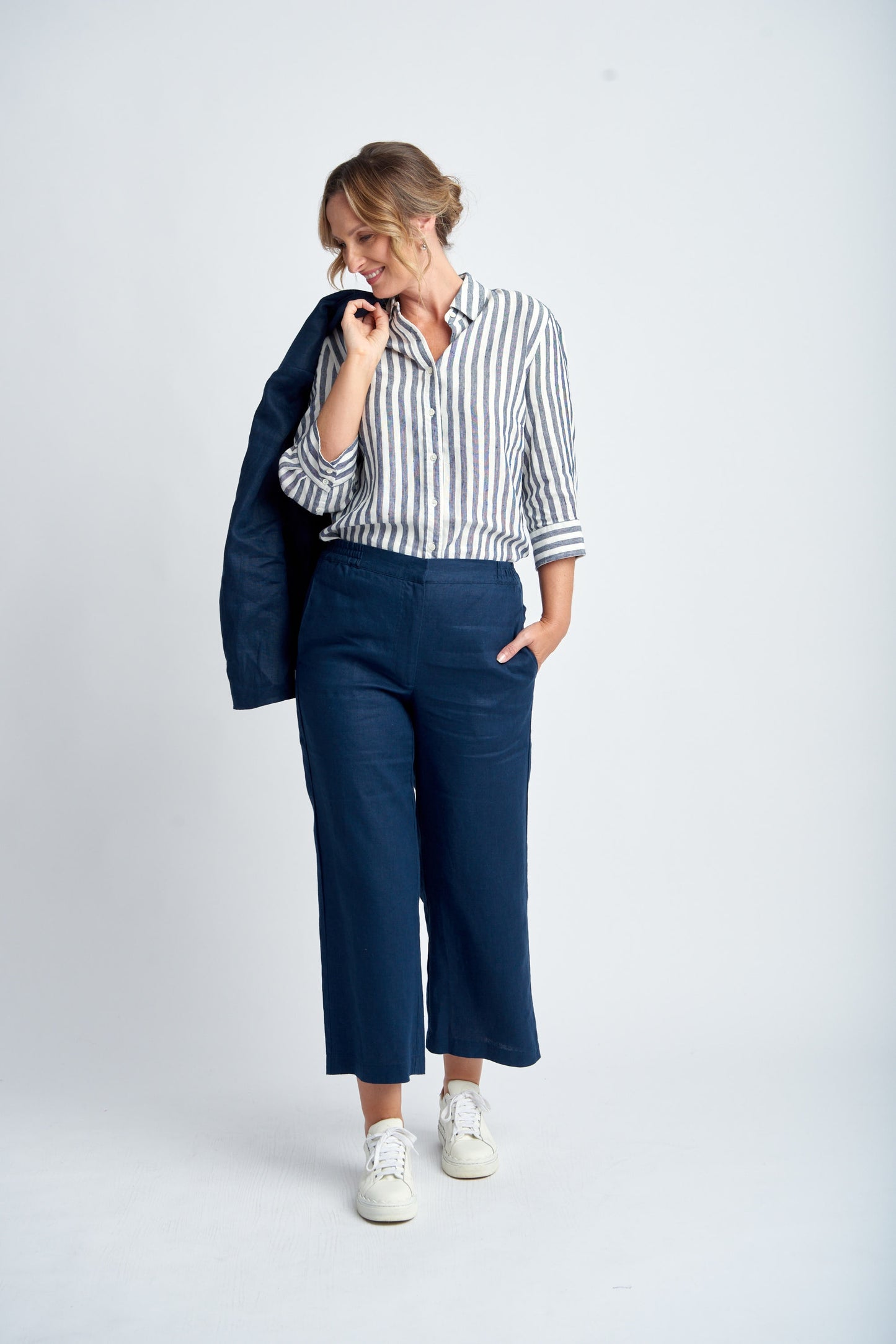 Crop Linen Pant