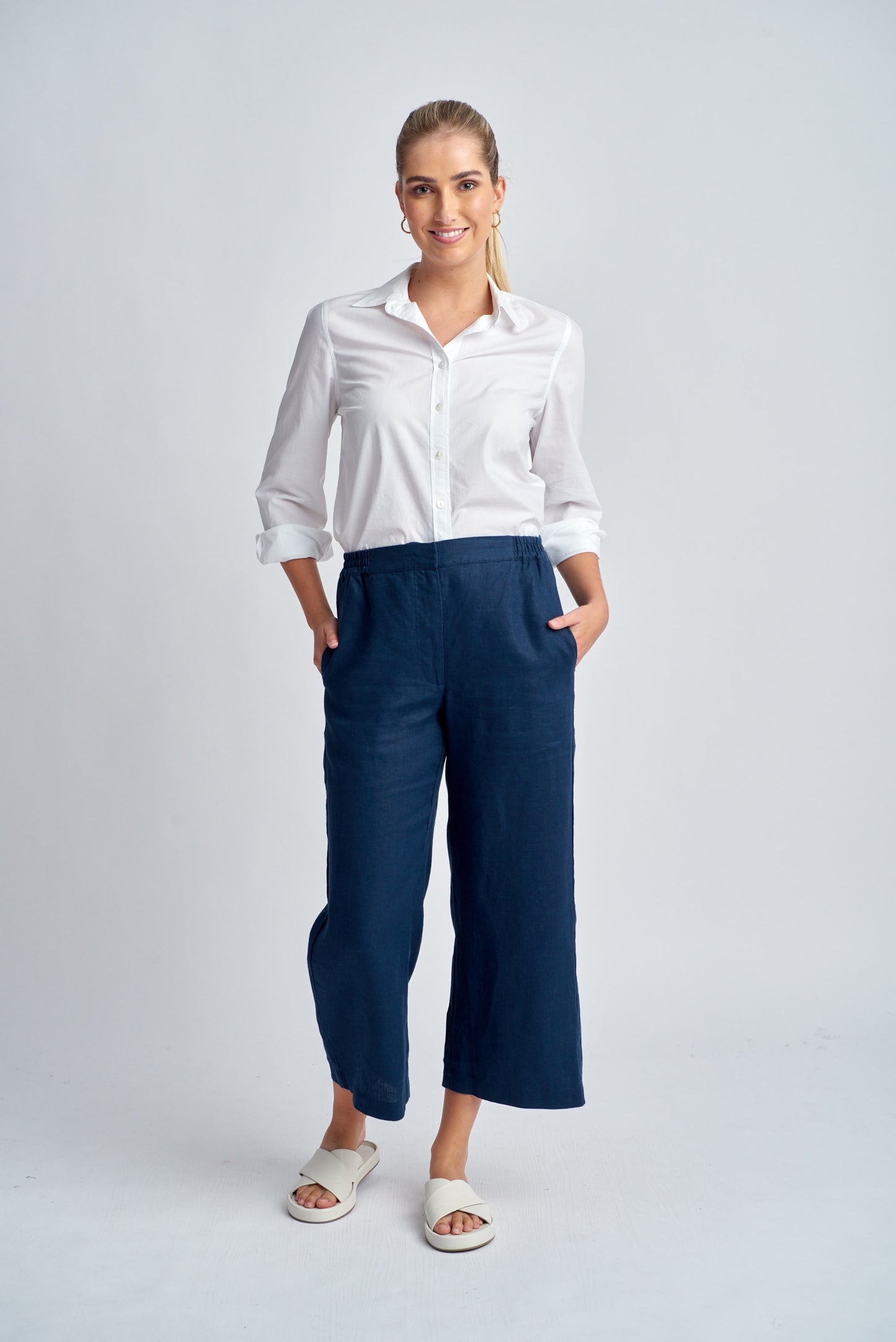 Crop Linen Pant