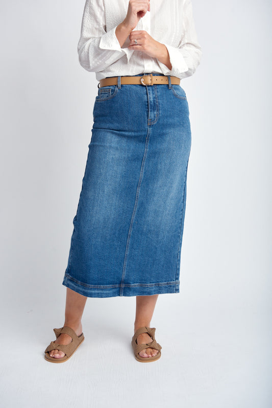 Denim Maxi Skirt