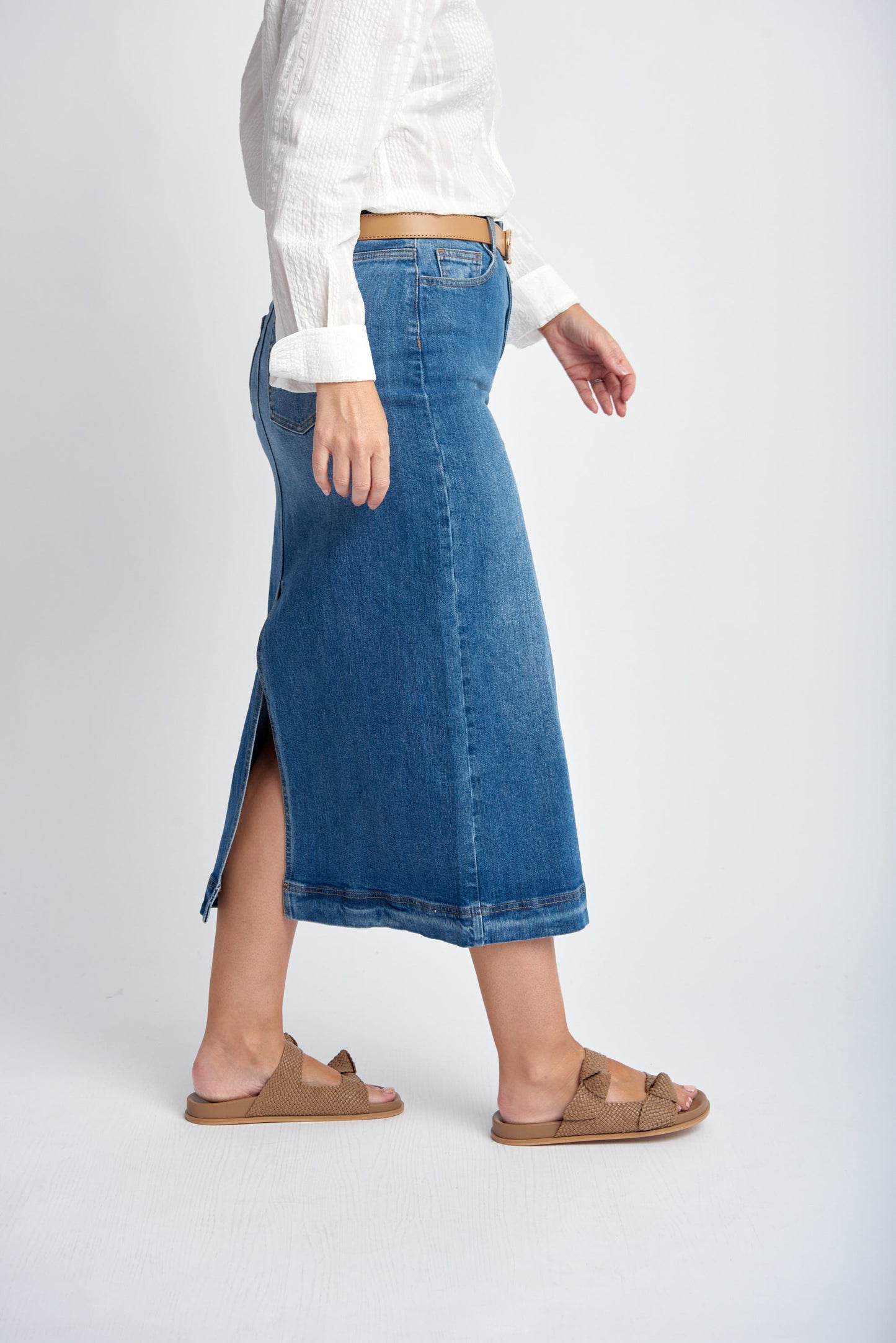 Denim Maxi Skirt