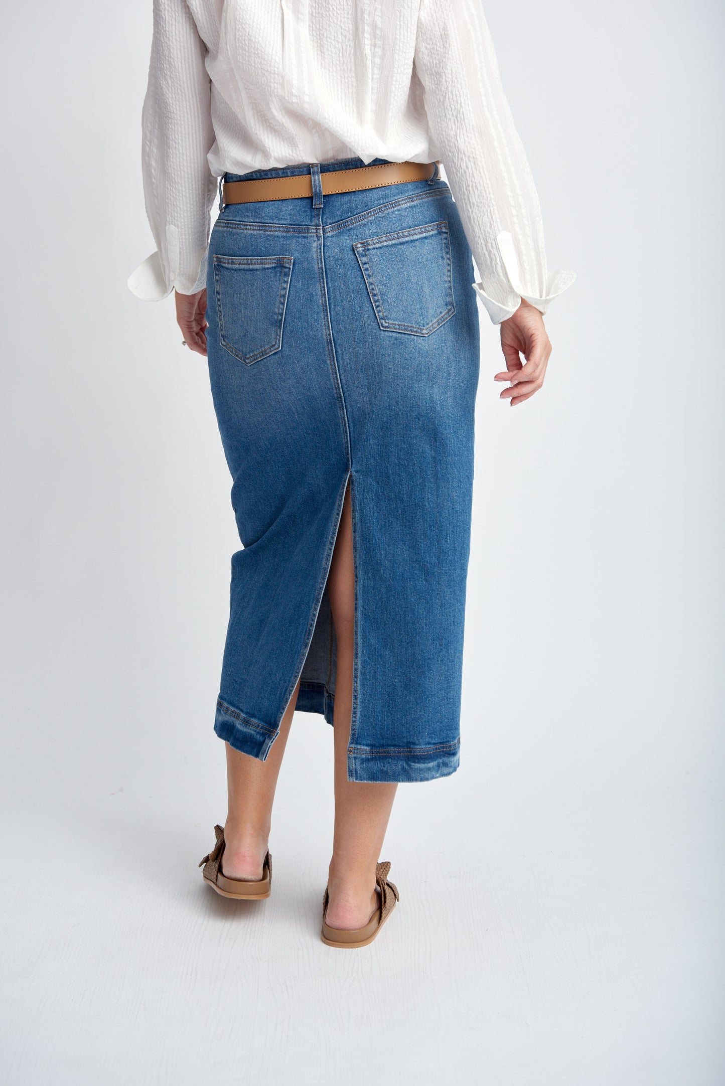 Denim Maxi Skirt