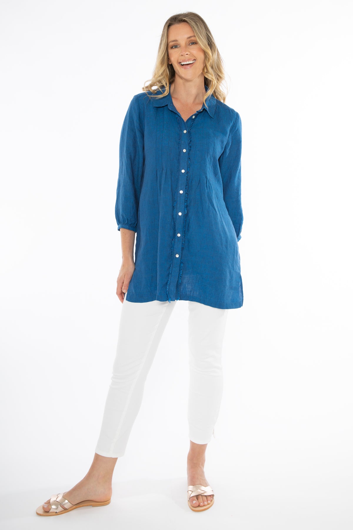 Frayed Tunic Shirt