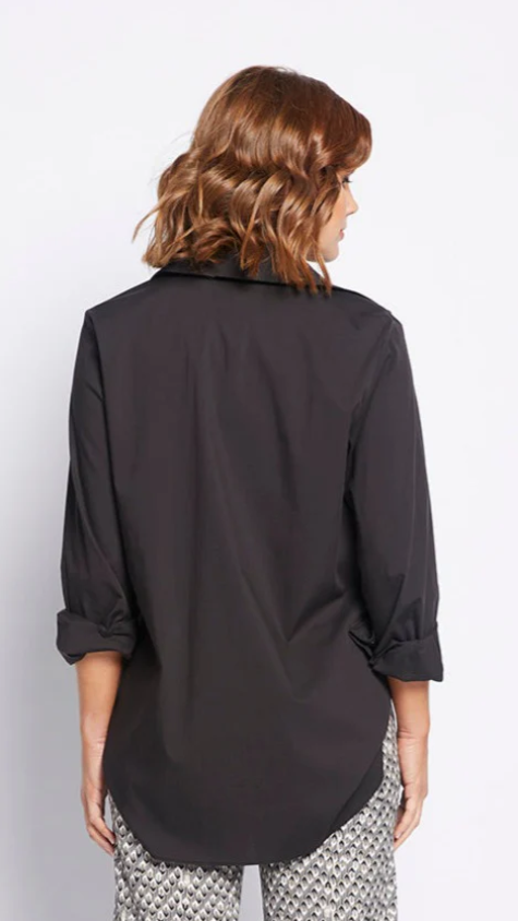 3/4 Black Long Shirt