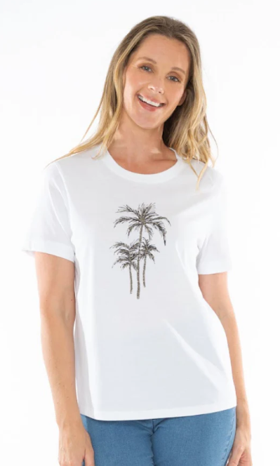 Beaded Palm Tee