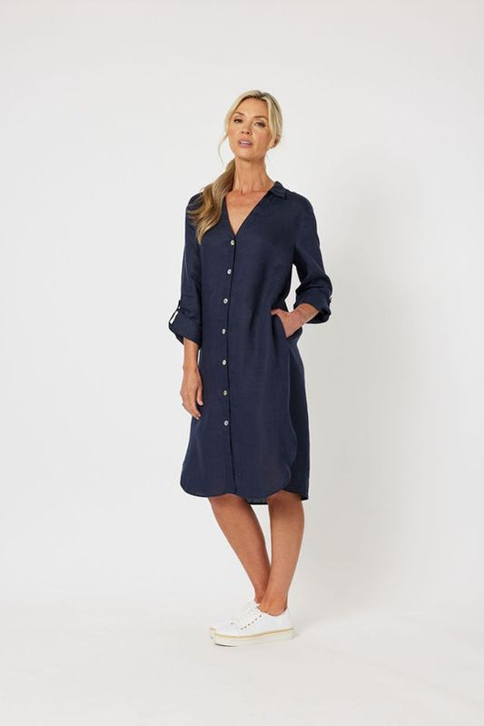 On Point Shirt Dress