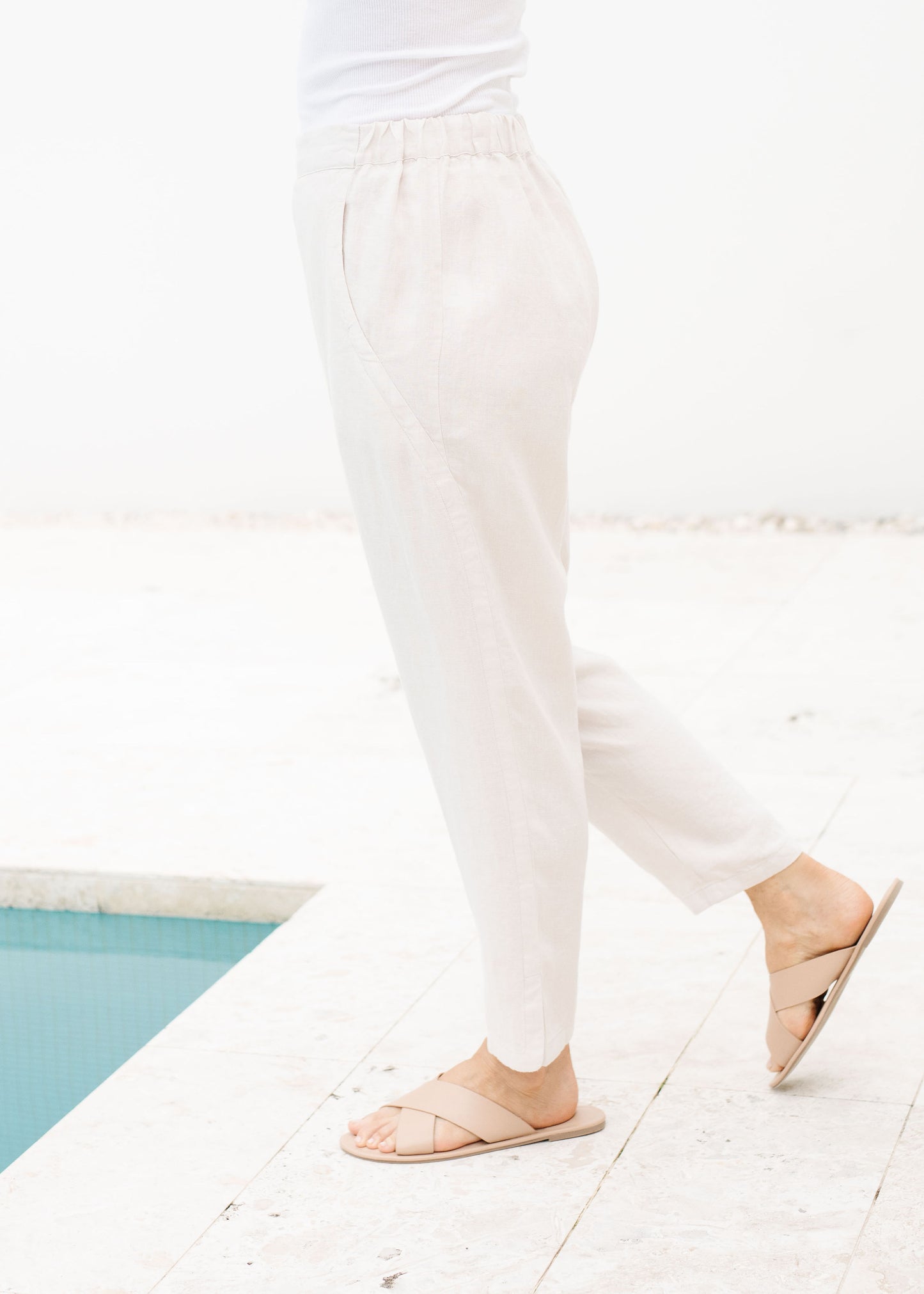 Cross Dye Linen Pant