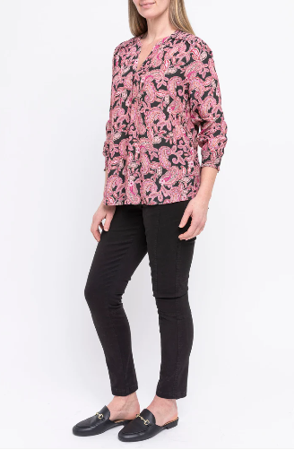 Rose Paisley Top