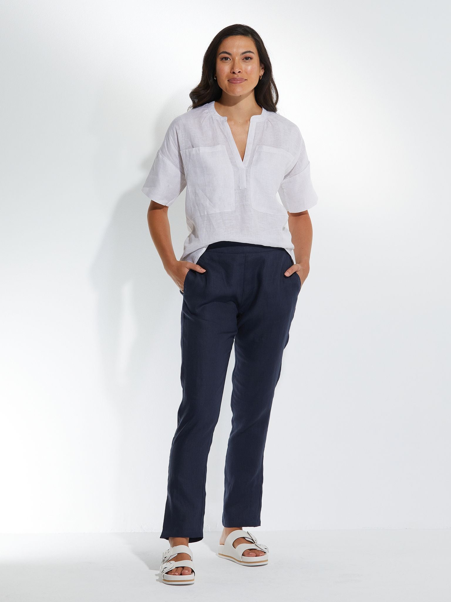 FULL LENGTH LINEN PANT